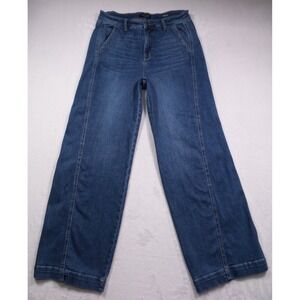 Judy Blue Jeans Womens Size 15/32 Blue Denim Wide Leg High Waist Stretch